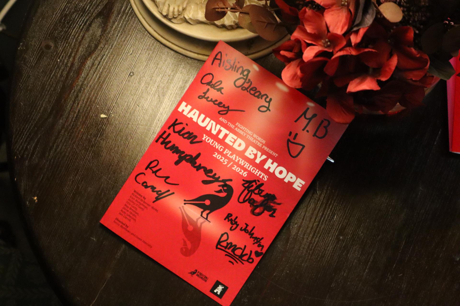 Signed theatre programme