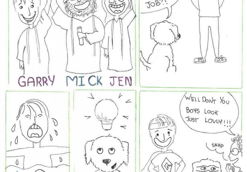 Garry, Mick, Jen
