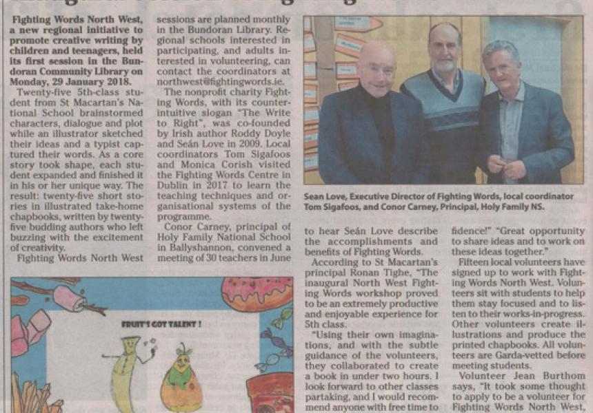 Fighting Words - In The News Around Ireland!