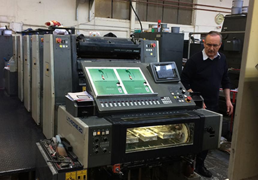Collinstown Park Community College at the printers