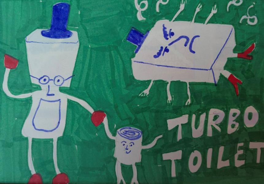 Turbo The Talking Toilet Battle 