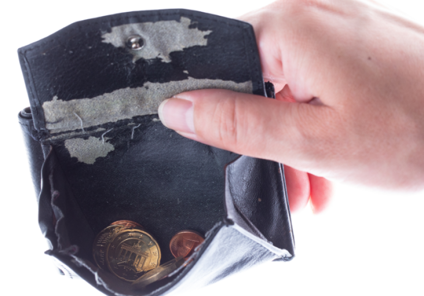 Poverty, no money
