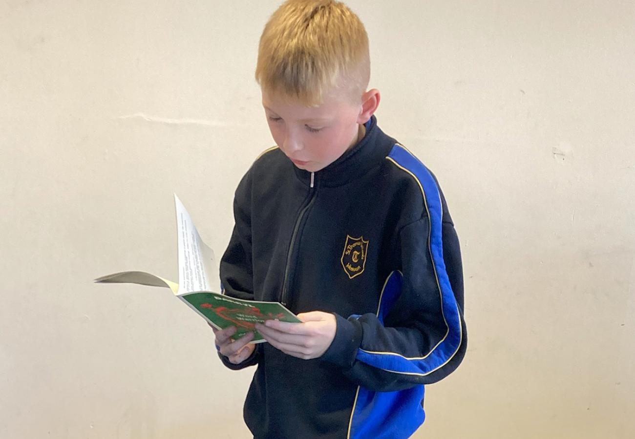 Word Warriors boy reading